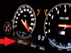 BMW M5 F10 347 km/h Police Chase
